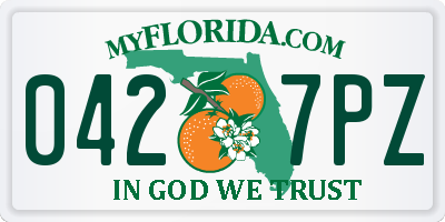 FL license plate 0427PZ