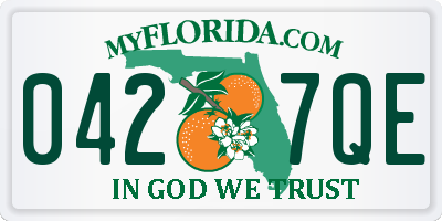 FL license plate 0427QE
