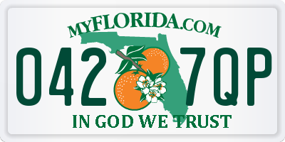 FL license plate 0427QP