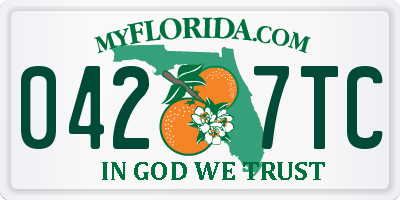 FL license plate 0427TC