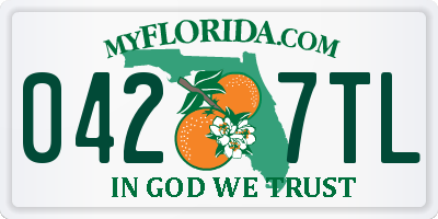 FL license plate 0427TL