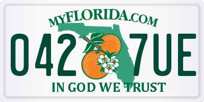 FL license plate 0427UE