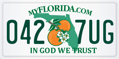 FL license plate 0427UG