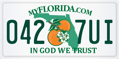 FL license plate 0427UI