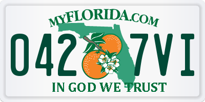 FL license plate 0427VI