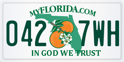FL license plate 0427WH