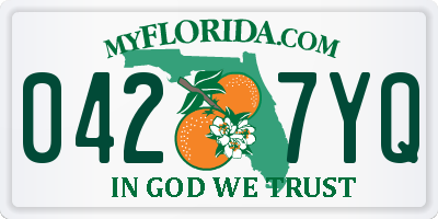 FL license plate 0427YQ