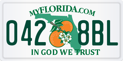 FL license plate 0428BL