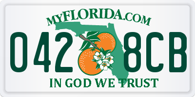 FL license plate 0428CB