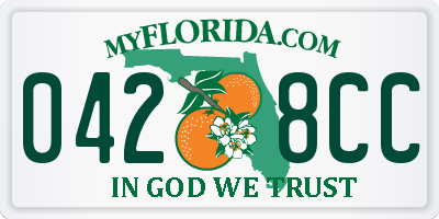 FL license plate 0428CC