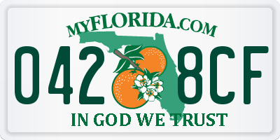 FL license plate 0428CF