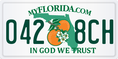 FL license plate 0428CH