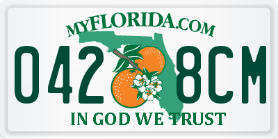 FL license plate 0428CM