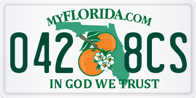 FL license plate 0428CS