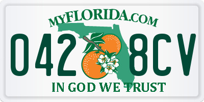 FL license plate 0428CV