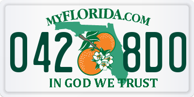 FL license plate 0428DO
