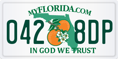 FL license plate 0428DP