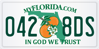 FL license plate 0428DS