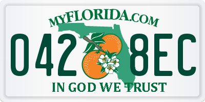 FL license plate 0428EC
