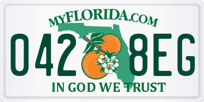 FL license plate 0428EG