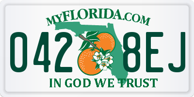 FL license plate 0428EJ