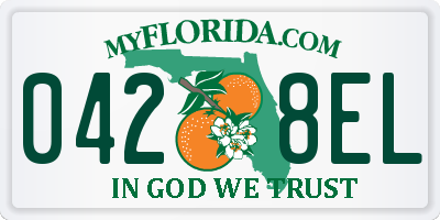 FL license plate 0428EL
