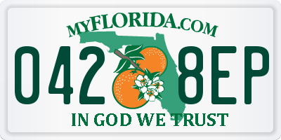 FL license plate 0428EP