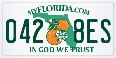 FL license plate 0428ES