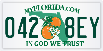 FL license plate 0428EY