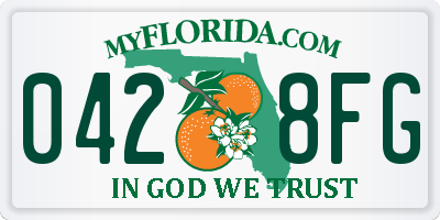 FL license plate 0428FG