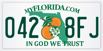 FL license plate 0428FJ