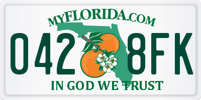 FL license plate 0428FK