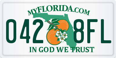 FL license plate 0428FL