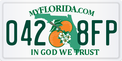FL license plate 0428FP