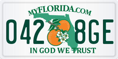 FL license plate 0428GE
