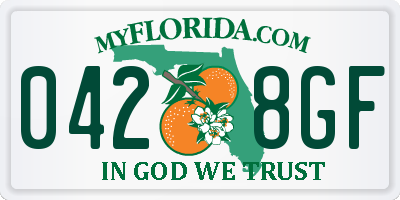 FL license plate 0428GF