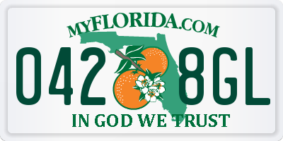 FL license plate 0428GL