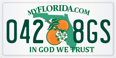 FL license plate 0428GS