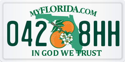 FL license plate 0428HH