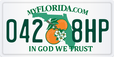 FL license plate 0428HP