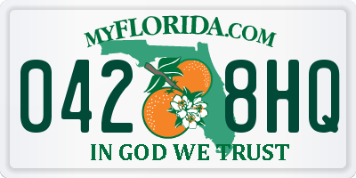 FL license plate 0428HQ