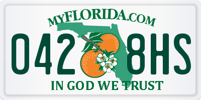 FL license plate 0428HS