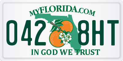 FL license plate 0428HT