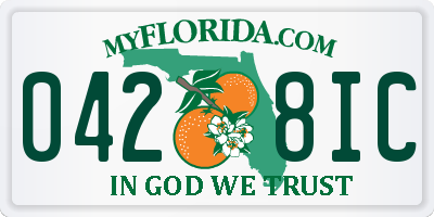 FL license plate 0428IC