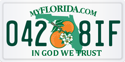 FL license plate 0428IF