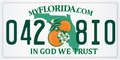 FL license plate 0428IO