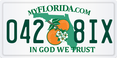 FL license plate 0428IX