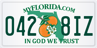 FL license plate 0428IZ