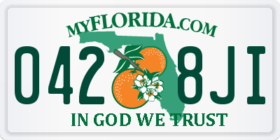 FL license plate 0428JI