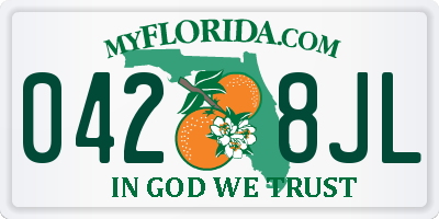 FL license plate 0428JL